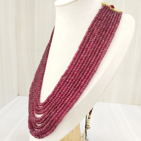 NaturalRuby Nine Line Beaded Necklace: A Symbol of Elegance and Passion image 5