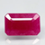 Natural unheated purplish red Ruby (Manik) octagon mixed cut loose gemstone, report no. 9581D38647