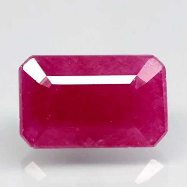 Natural unheated purplish red Ruby (Manik) octagon mixed cut loose gemstone, report no. 9581D38647