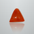 Natural Italian Red Coral (Moonga) triangular cabochon, untreated, certified IGCDKBAJ42396