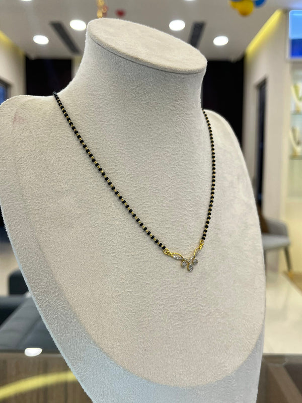 Radiant Diamond Mangalsutra in 14K Gold – 0.19 Carat image 3