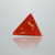 Natural Italian Red Coral (Moonga) triangular cabochon, untreated, certified IGCDKBAJ42431