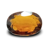 Natural brownish orange Hessonite (Gomed) oval mixed cut loose gemstone, certified IGCDKBAJ42705
