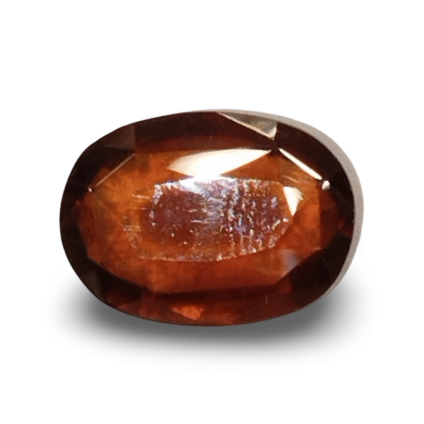 Natural Hessonite (Gomed) oval cut loose gemstone, IGC certified IGCDKBAJ44650