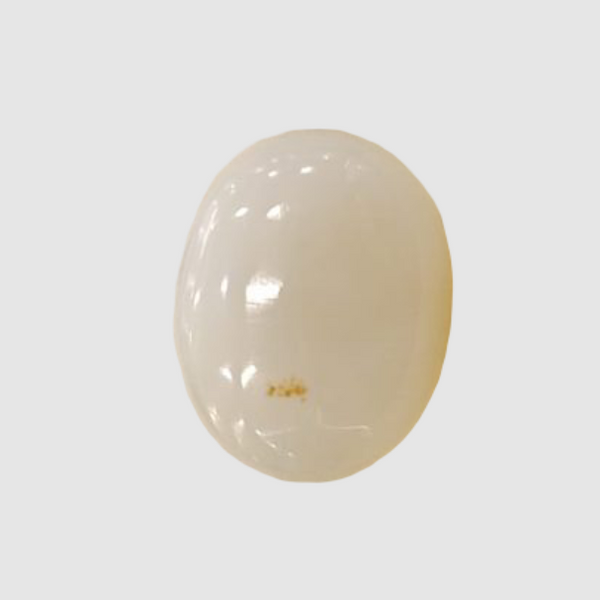 Natural White Opal 4.06 Ratti| Oval Cabochone | Certified No. IGCDKBAJ42938 image 1