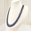 Natural Three Line Blue Sapphire Necklace: A Timeless Masterpiece of Elegance image 2