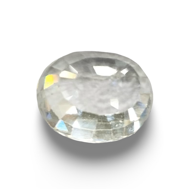 Natural White Zircon | Certified | Oval | Certificate No.: IGCDKBAJ46142 image 1