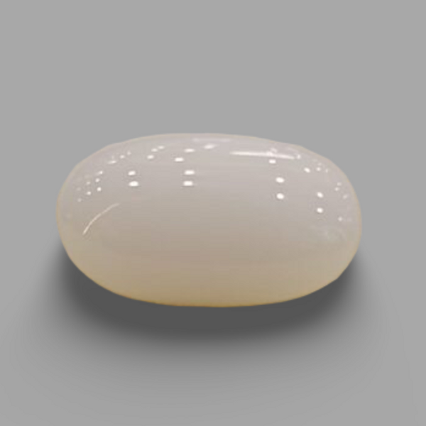 Natural White Coral (Safed Moonga) certified loose gemstone, report no. IGCDKBAJ41519