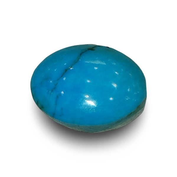 Natural Turquoise (Firoza) oval cut loose gemstone, IGC certified IGCDKBAJ48348