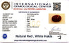 Natural Red, White Sulemani Hakik | Oval | Certified No. IGCDKBAJ48755 image 2