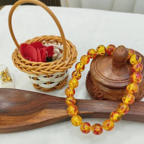 Yellow Premium Citrine Promotes Positivity Emotional Balance Bracelet For Men & Women image 2