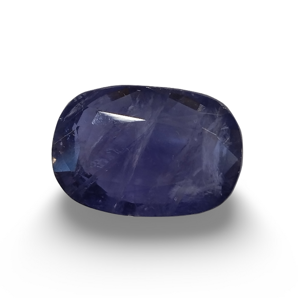 Natural Iolite (Kaka Neeli) oval mixed cut loose gemstone, IGC certified IGCDKBAJ42081