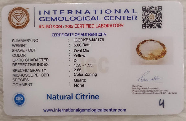 Natural Citrine: The Stone of Abundance and Optimism Summary No IGCDKBAJ42176 image 2