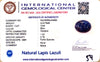 Natural Lapis Lazuli | Oval Cut | Govt. Lab Certified Certificate No.: IGCDKBAJ44665 image 2