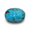 Natural Turquoise | Sea Blue | Oval Cabochon | Certified | Matrix BackgroundCertificate No.: IGCDKBAJ44715 image 1