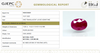 Natural Purplish Red Ruby | Certified Unheated | Oval Mixed Cut Report No. 9581D38681 image 1