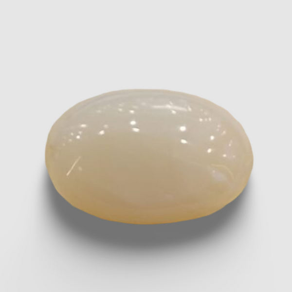 Natural White Opal 7.11 Ratti| Oval Cabochone | Certified No. IGCDKBAJ43029 image 0