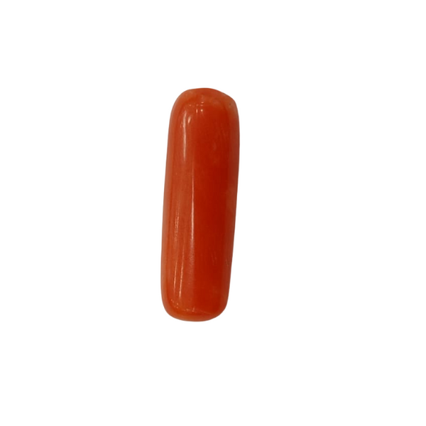 NaturalRed Coral | Certified| Capsule CutGemstone Summary No. IGCDKBAJ44913 image 1
