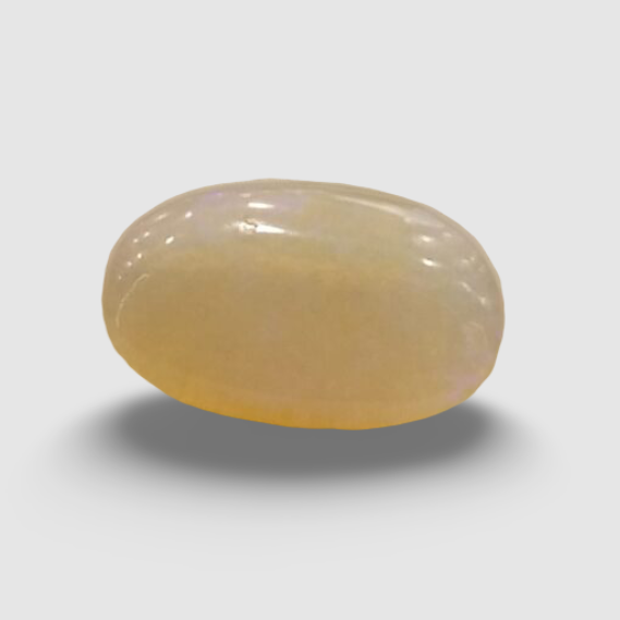 Natural White Opal 5.33 Ratti| Oval Cabochone | Certified No. IGCDKBAJ42998 image 0