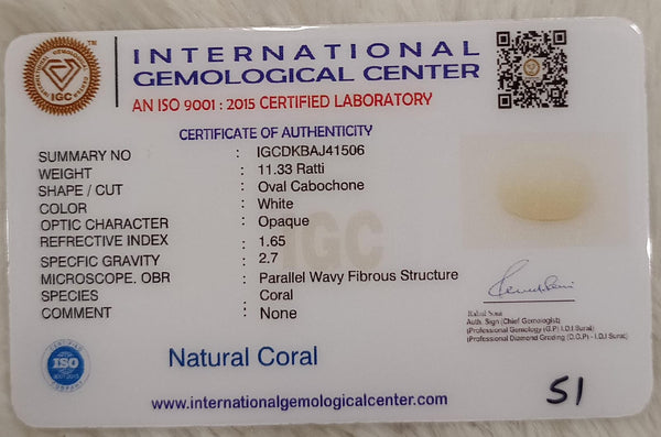 Natural White Coral: The Symbol of Peace and Strength Summary No IGCDKBAJ41506 image 2