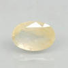 Natural Yellow Sapphire (Pukhraj) oval mixed cut loose gemstone, report no. 8980D36551