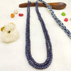 Natural Two Line Blue Sapphire Necklace: A Timeless Statement of Luxury image 2