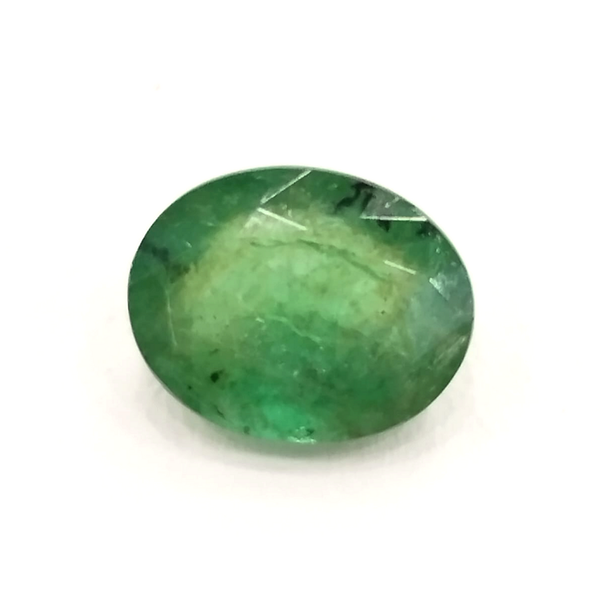 Natural Emerald (Panna) oval mixed cut loose gemstone, govt. lab certified SRGTL16127
