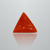 Natural Italian Red Coral (Moonga) triangular cabochon, untreated, certified IGCDKBAJ42434