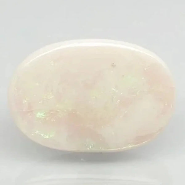 Natural Fire Opal 15.49 ratti oval cabochon loose gemstone, Govt. lab report no. 6938D27114