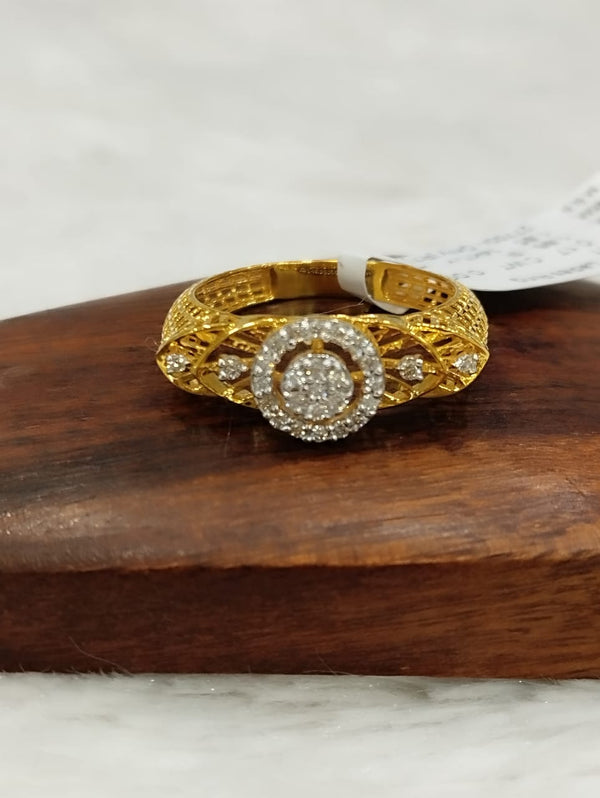 Kisna 14K Gold Natural Diamond Ring – 0.17 Ct of Graceful Radiance image 0