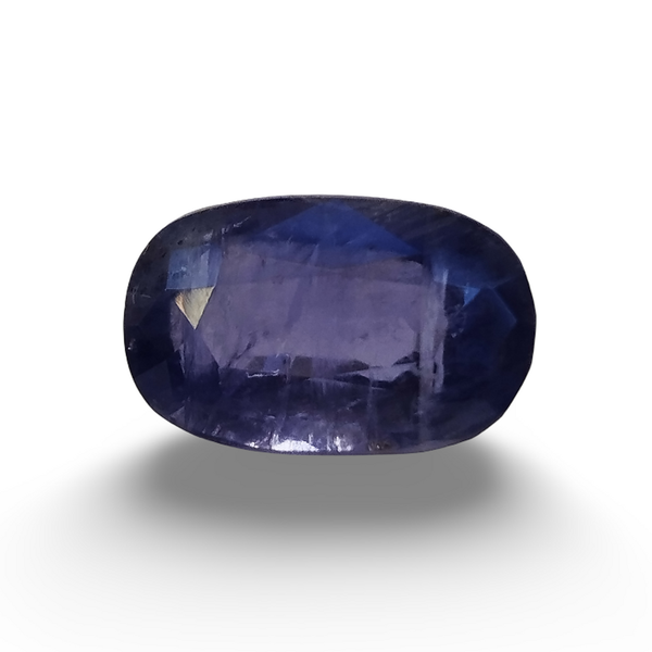 Natural Iolite (Kaka Neeli) oval mixed cut loose gemstone, IGC certified IGCDKBAJ42078
