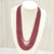 Natural ruby seven line beaded necklace – Tushar Gems