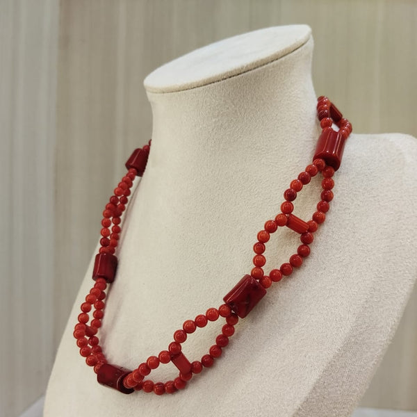 coral double linenecklace 06 image 2