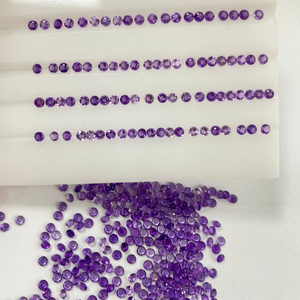Natural Amethyst (Jamunia) round shape loose gemstone – Tushar Gems
