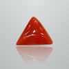 Natural Italian Red Coral Triangular Cabochon Moonga 6.22 Ratti - IGCDKBAJ42392