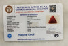 IGC certificate of authenticity - IGCDKBAJ42435