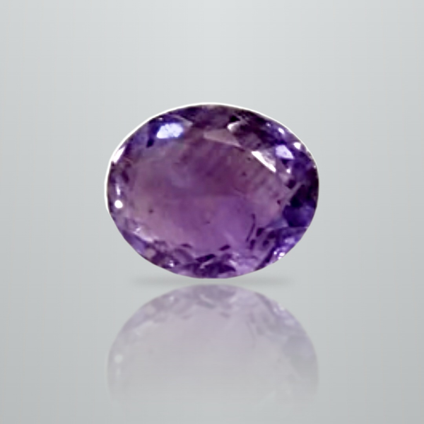Natural Amethyst (Jamunia) 4.64 ratti oval mixed cut loose gemstone, certified – Tushar Gems