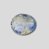 Natural Pitambari Sapphire oval bicolor yellow-blue loose gemstone, IGC certified – Tushar Gems