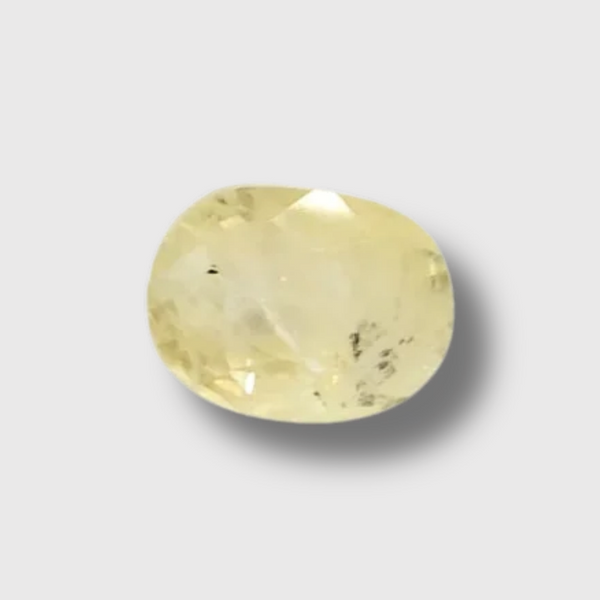 Natural Yellow Sapphire (Pukhraj) | 35H00 | 3.44 Ratti | Oval Mixed | Certified