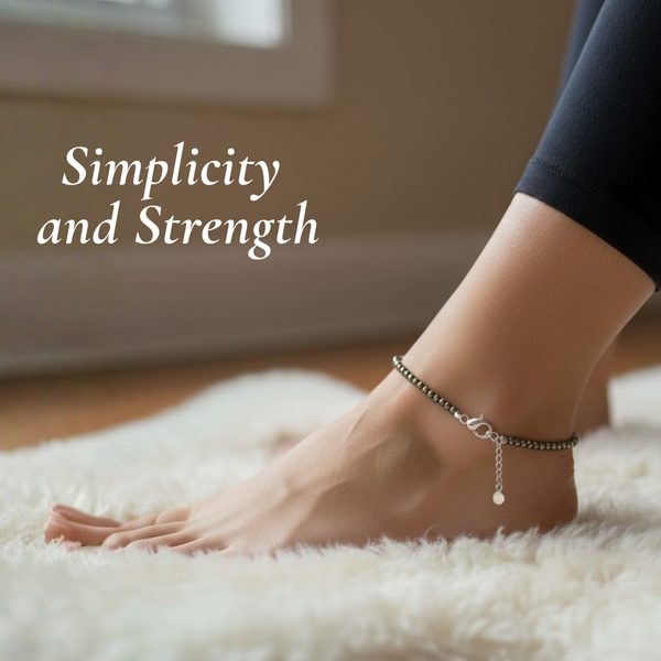 Raw Pyrite Anklet