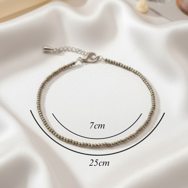 Raw Pyrite Anklet
