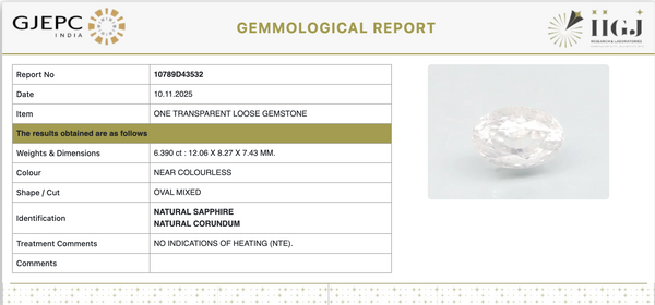 Natural Blue Sapphire | Premium Unheated | Govt. Lab Certified | 10789D43532