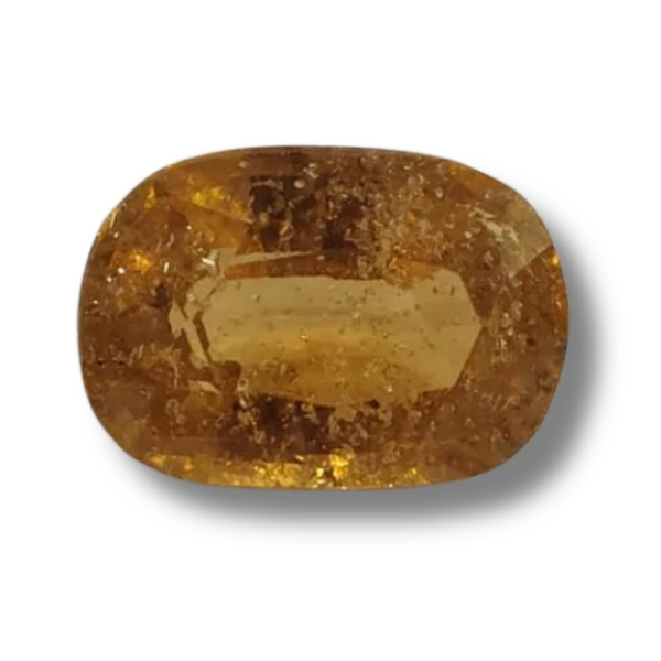 Natural Hessonite (Gomed) |8H00| Cushion | Brownish Orange Certificate No.: IGCDKBAJ48337