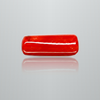 Natural Italian Red Coral (Moonga) cylindrical specimen, report no. 12675D51973