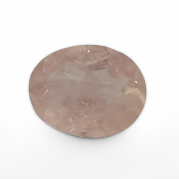 Natural Pink Morganite oval cut loose gemstone, lab certified SRGTL15279