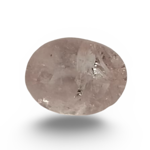 Natural Pink Morganite oval cut loose gemstone, lab certified SRGTL15310