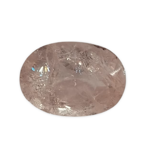 Natural Pink Morganite oval cut loose gemstone, lab certified SRGTL15304