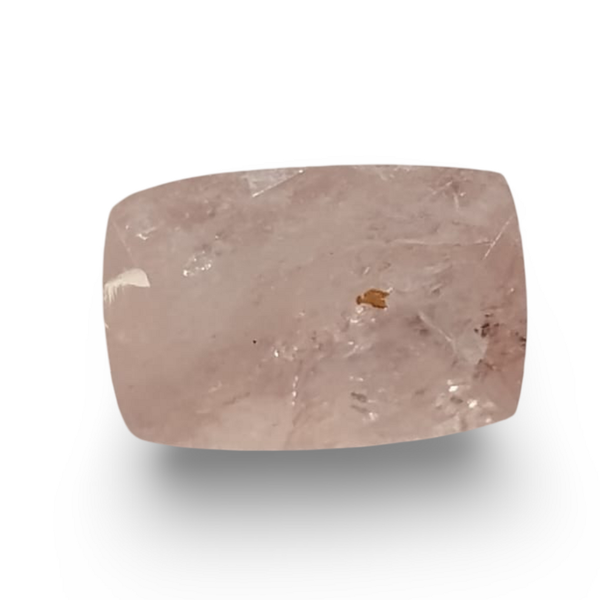 Natural Pink Morganite rectangle mixed cut loose gemstone, lab certified SRGTL15273