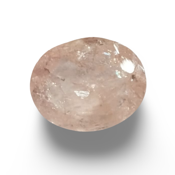 Natural Pink Morganite oval cut loose gemstone, lab certified SRGTL15608