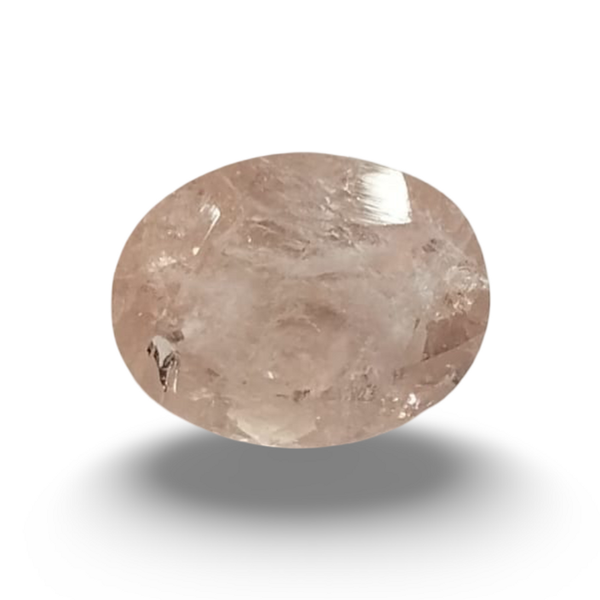 Natural Pink Morganite oval cut loose gemstone, lab certified SRGTL15298